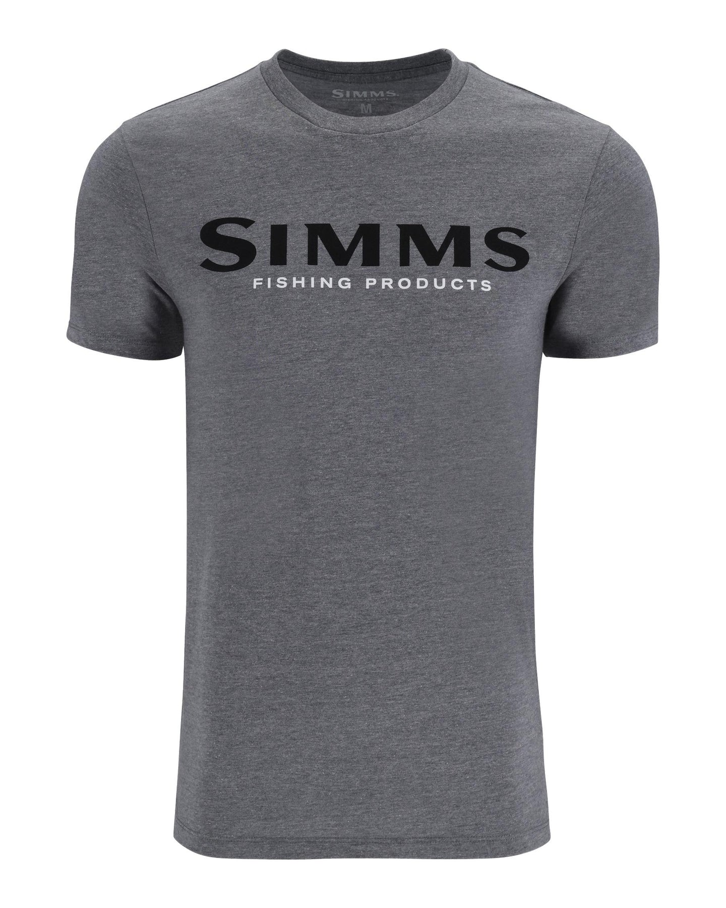 simms-logo-t-shirt-s19-1 Dark Gunmetal Heather