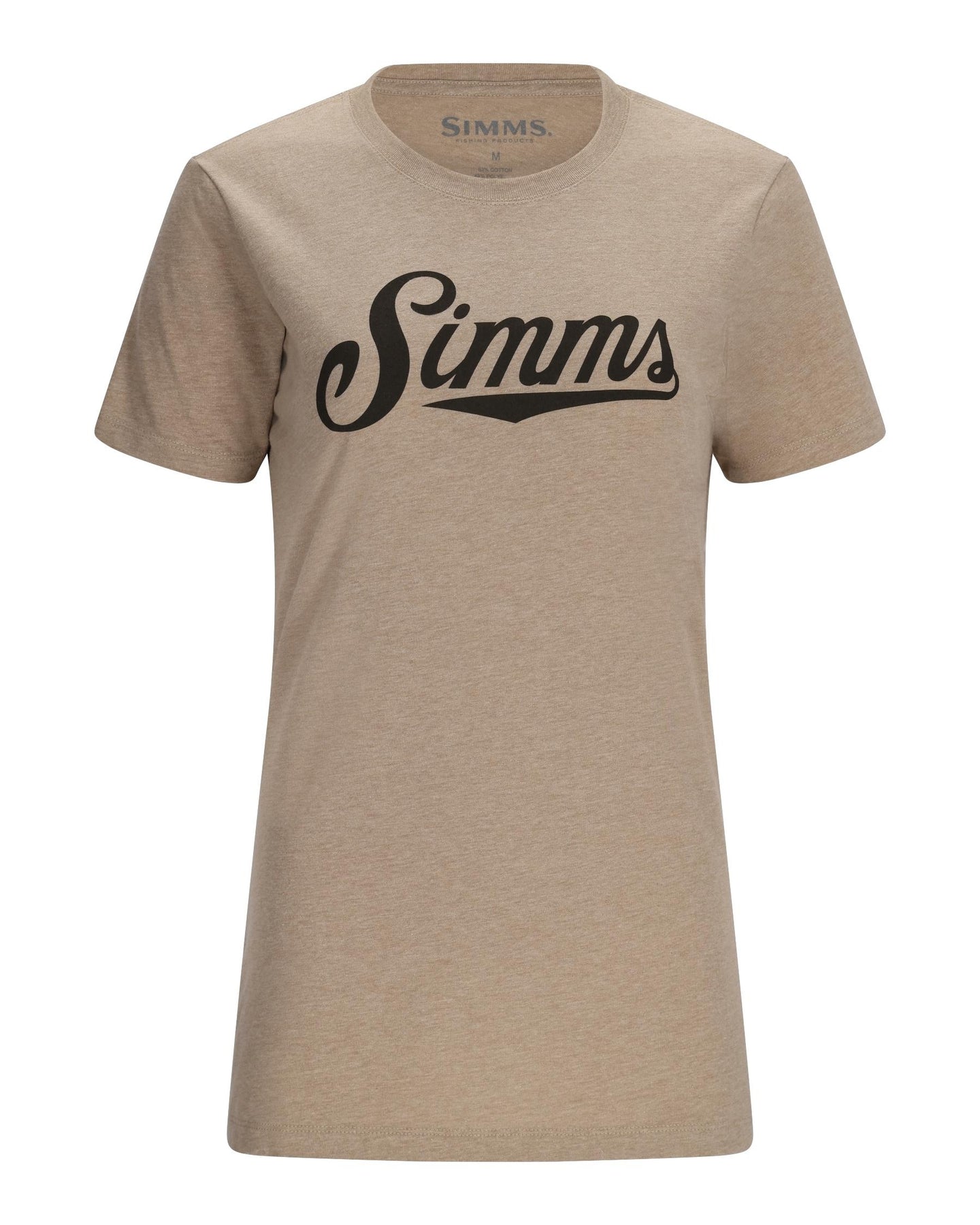 14104-235-Crew-Logo-T-Shirt-Mannequin-S24-Front Oatmeal Heather
