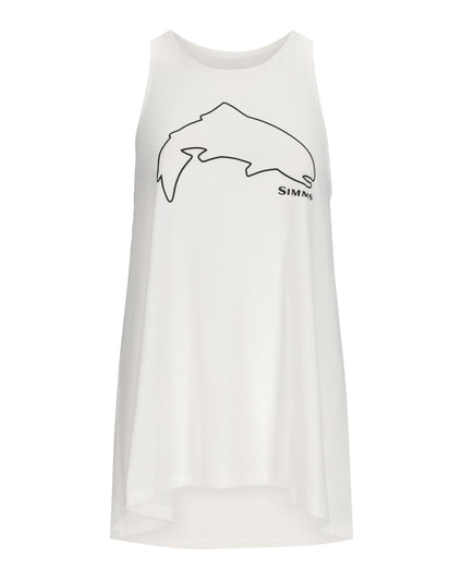 Women's Trout Outline Tank Top