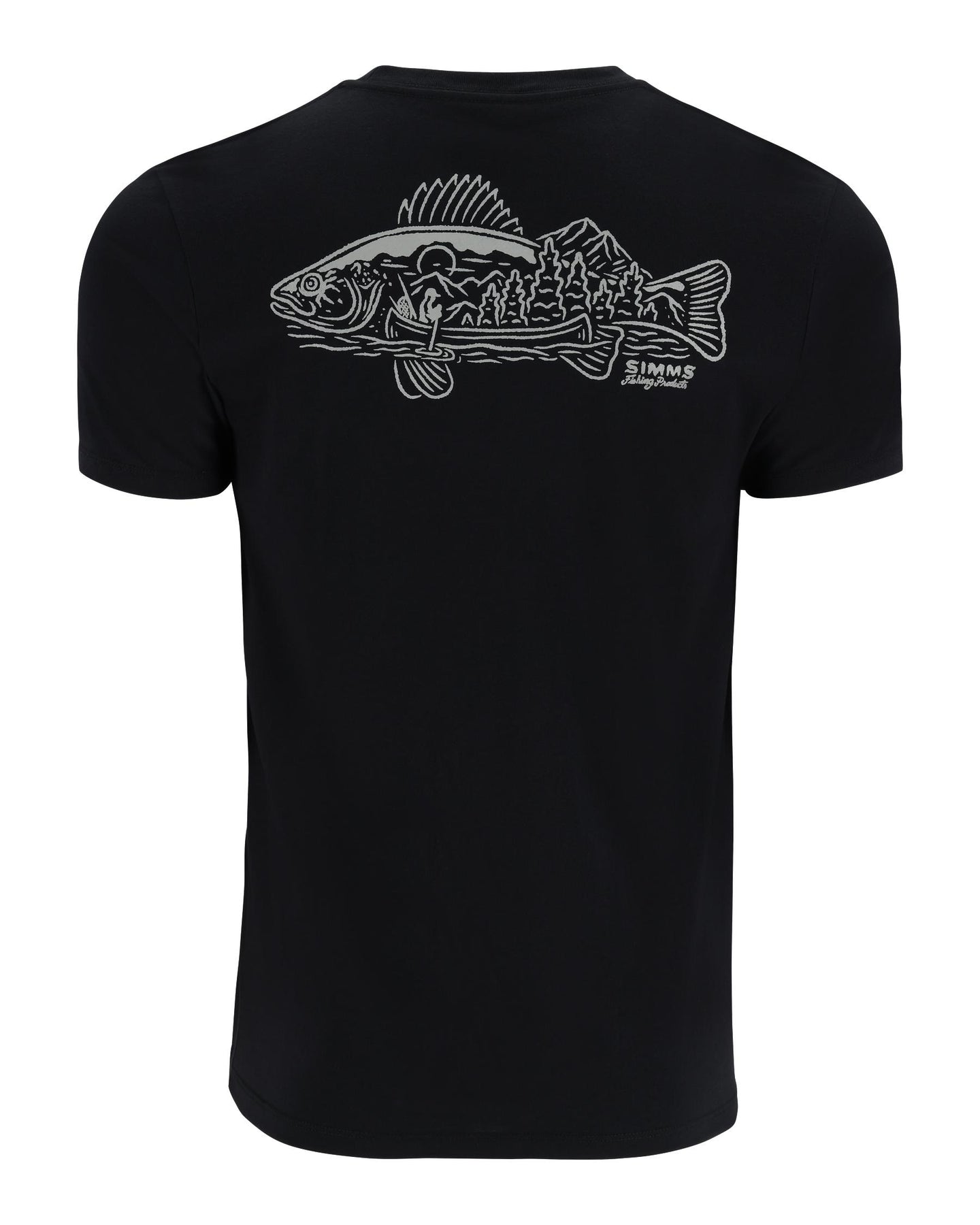 14138-001-Walleye-Scene-T-Shirt-Mannequin-F24-Back Black