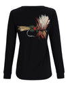 14139-001-Royal-Wulff-Fly-LS-T-Shirt-Mannequin-F24-Back black