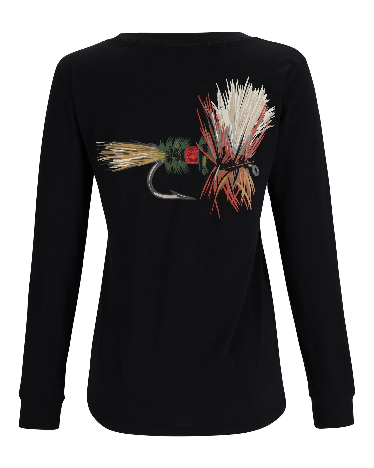 14139-001-Royal-Wulff-Fly-LS-T-Shirt-Mannequin-F24-Back black