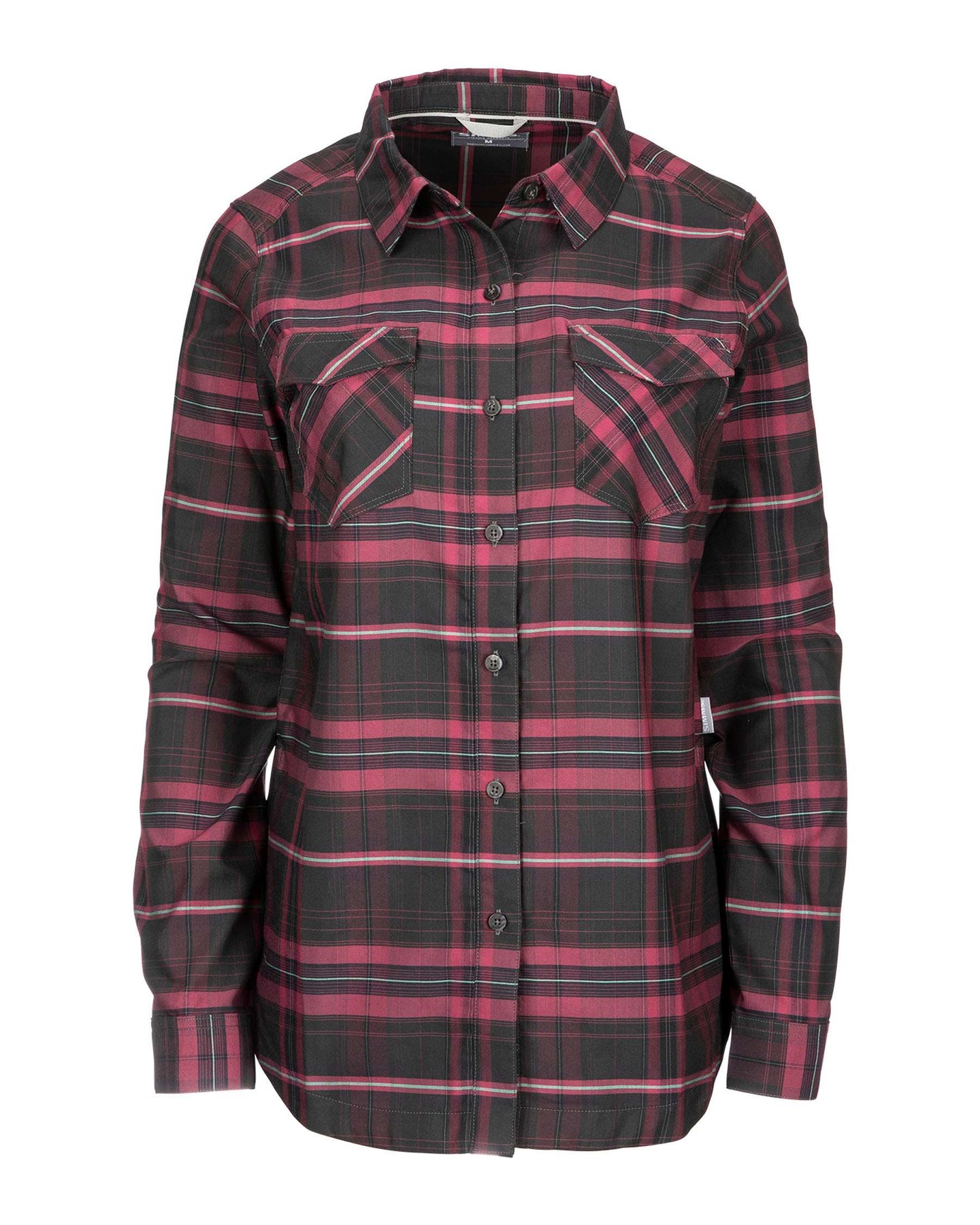 12649-604-womens-sunrise-tunic-carbon-garnet-plaid_f20 Carbon Garnet Plaid