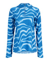 13669-1022-solar-flex-1_4-zip-hoody-Mannequin-s23-front Wave Print Saphire