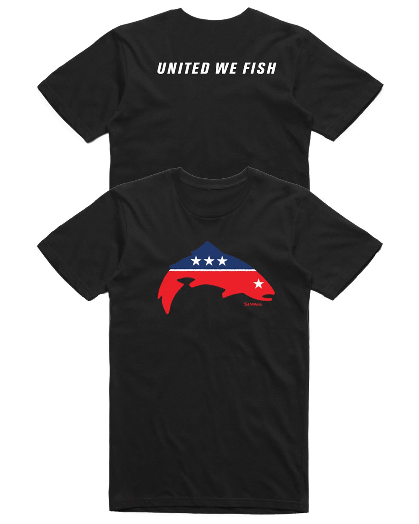 United-we-fish-Tshirt Black