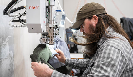 Wader Maker Kyle Dresser at work