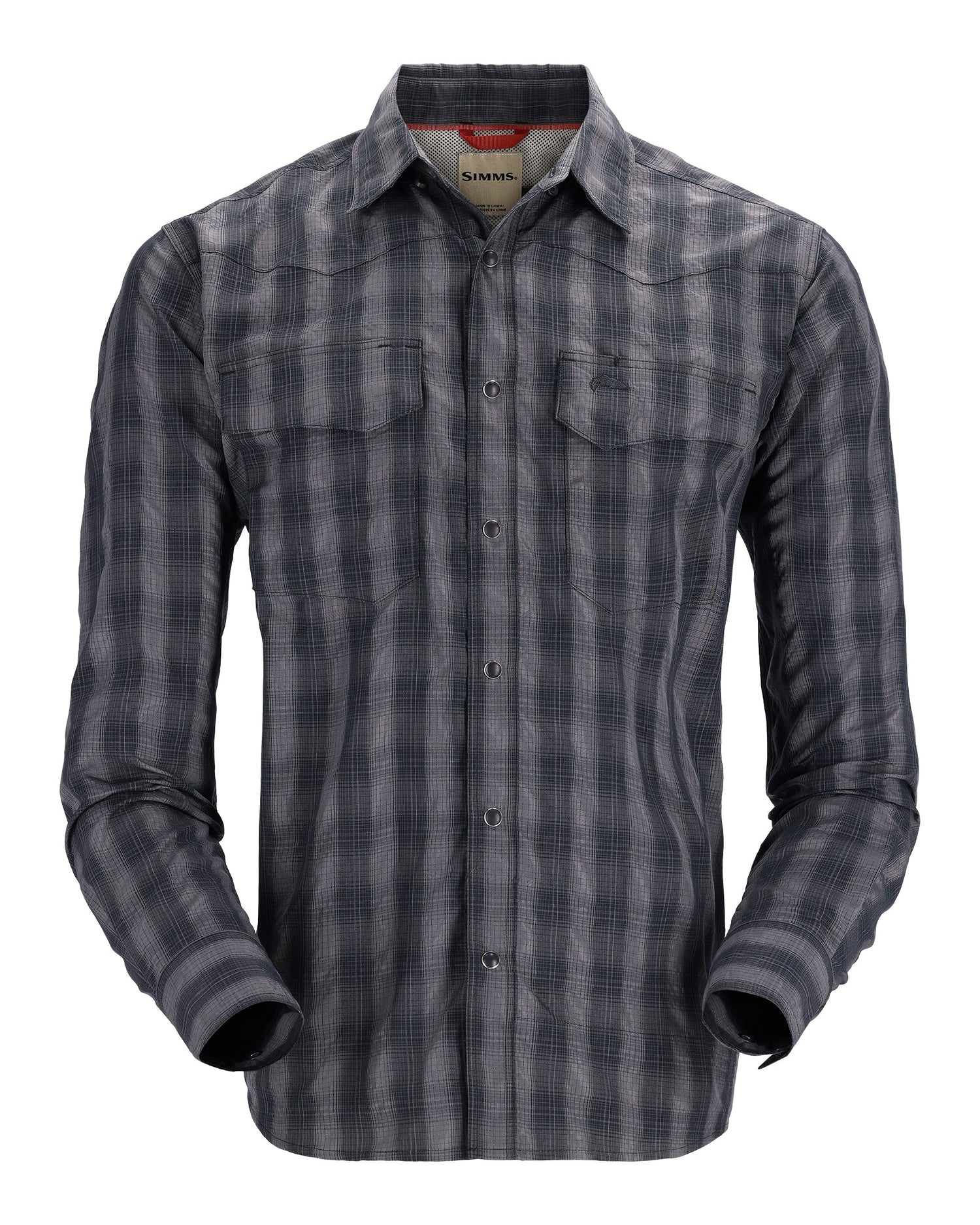 M'S BIG SKY LS SHIRT BLACK-on-mannequin