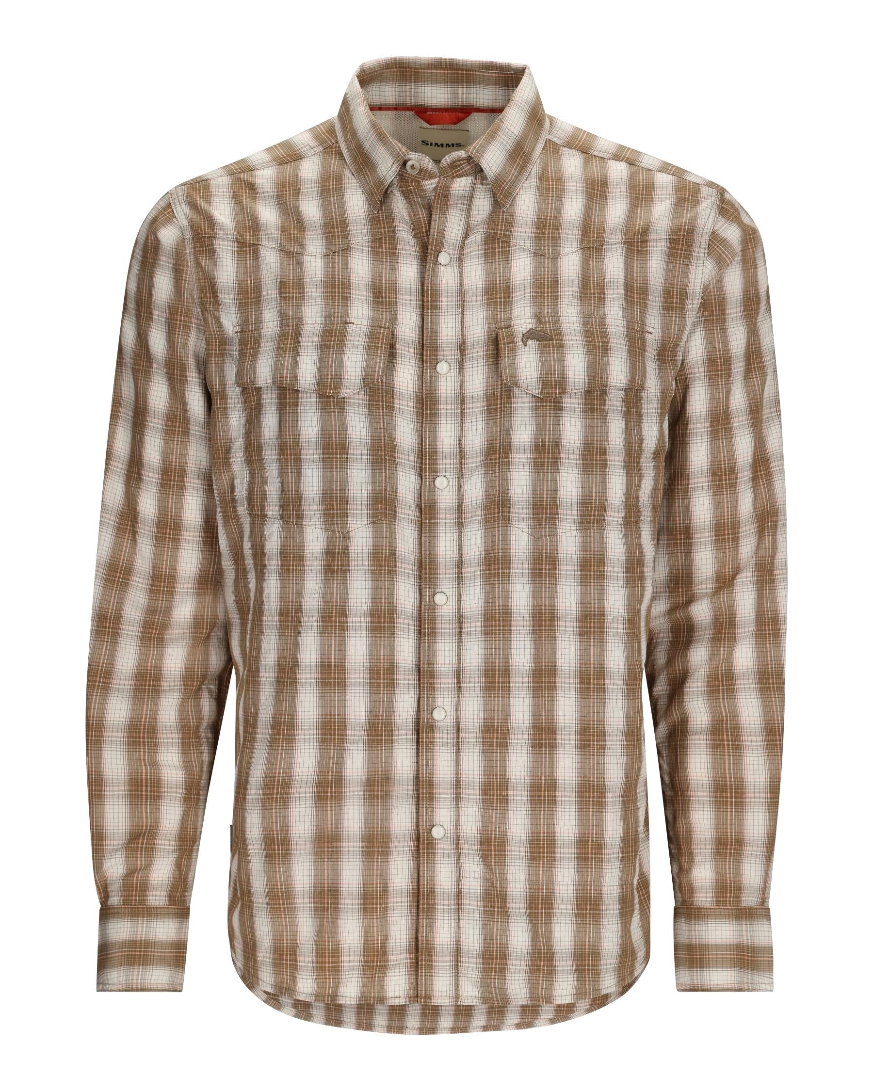 Simms Big Sky Shirt - Men's Driftwood Plaid, XXL