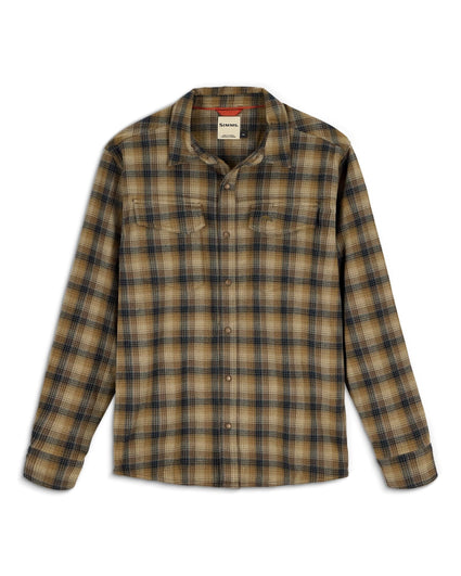 11896-1356-Ms-Gallatin-Flannel-LS-Shirt-Pinboard-F25-Front Kennebec Plaid: Stone