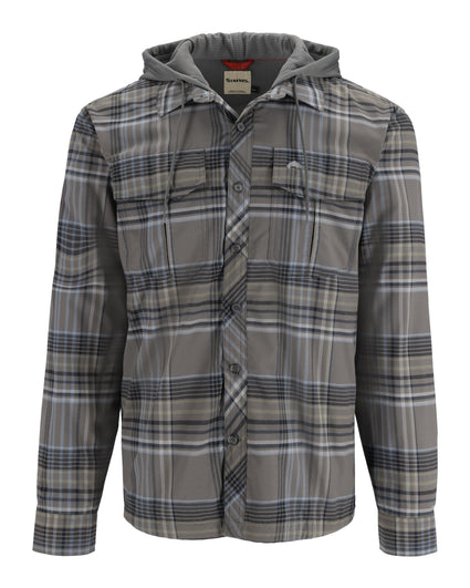 13069-1272-Coldweather-Hoody-Mannequin-F24-Front Gunmetal Neo Plaid