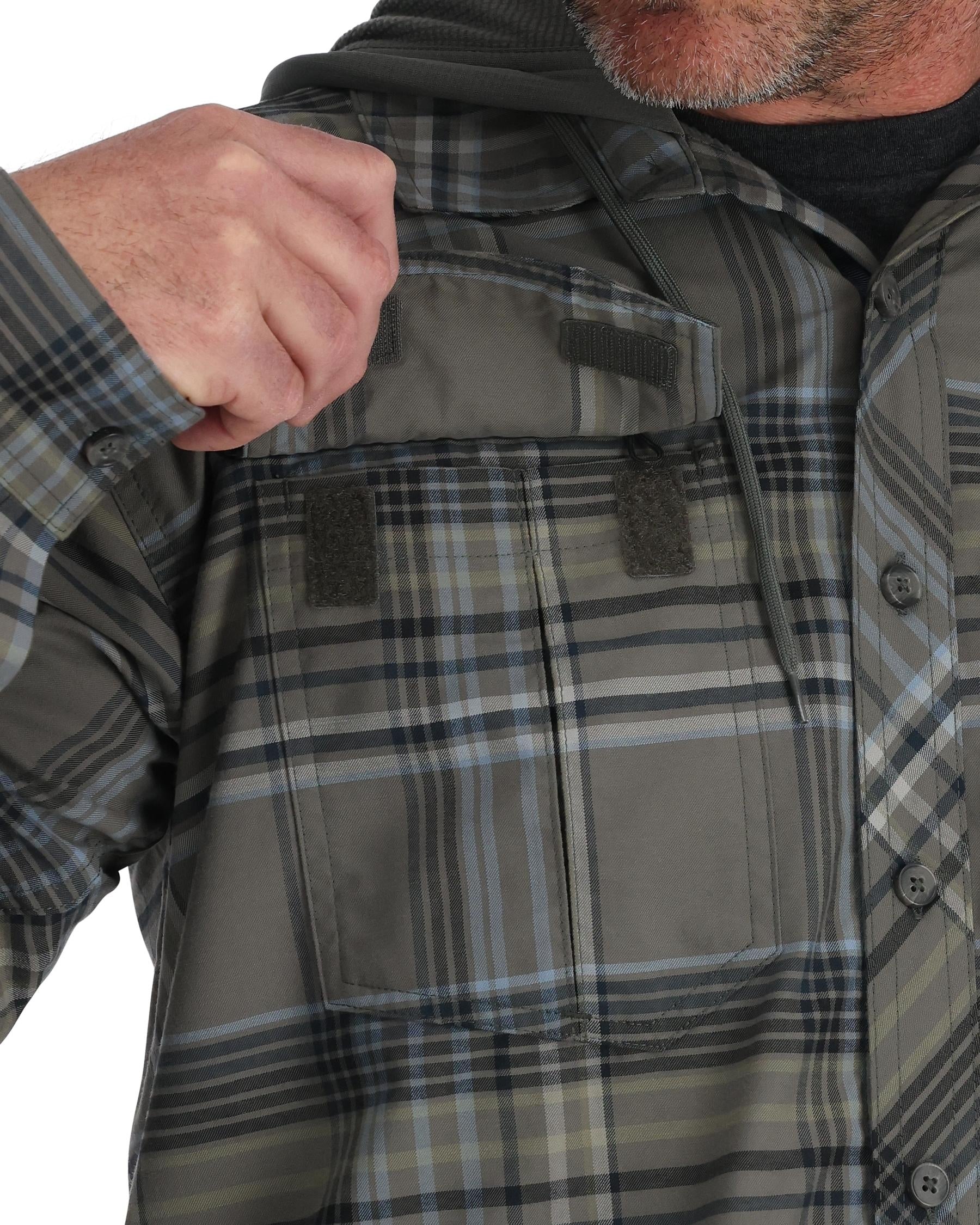 Men's Coldweather Fishing Hooded Flannel Shirt | Simms Fishing