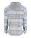 ms-santee-flannel-hoody White/Pale Pine Blanket Stripe