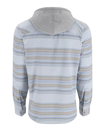 ms-santee-flannel-hoody White/Pale Pine Blanket Stripe