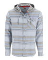13562-1223-Santee-Flannel-Hoody-Mannequin-F24-Front White/Pale Pine Blanket Stripe