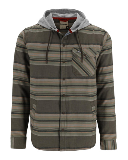 13562-1267-Santee-Flannel-Hoody-Mannequin-F24-Front Hickory/Dolomite Blanket Stripe