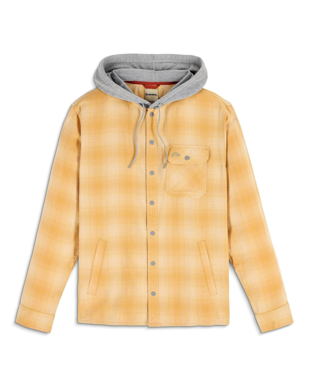 13562-1359-Ms-Santee-Flannel-Hoody-Pinboard-F25-Front Ely Plaid: Baltic Amber