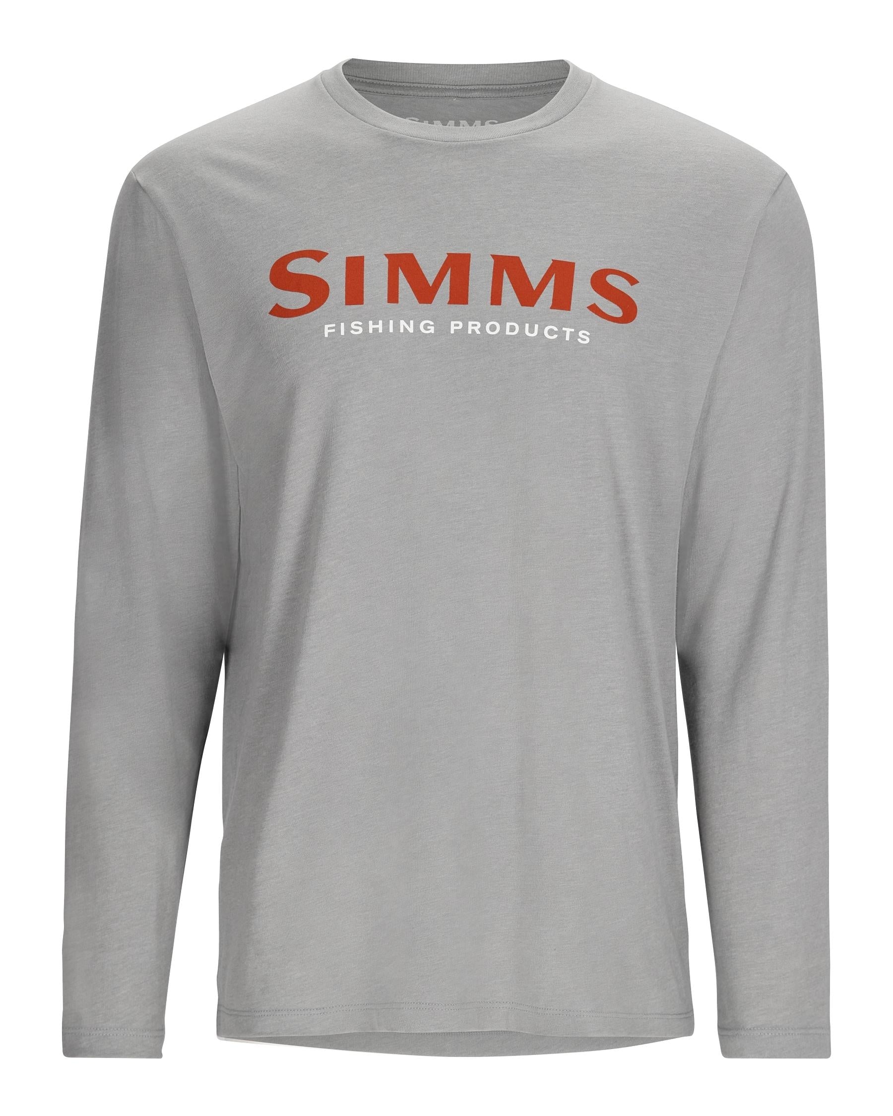Simms Logo LS Shirt Cinder Heather / M