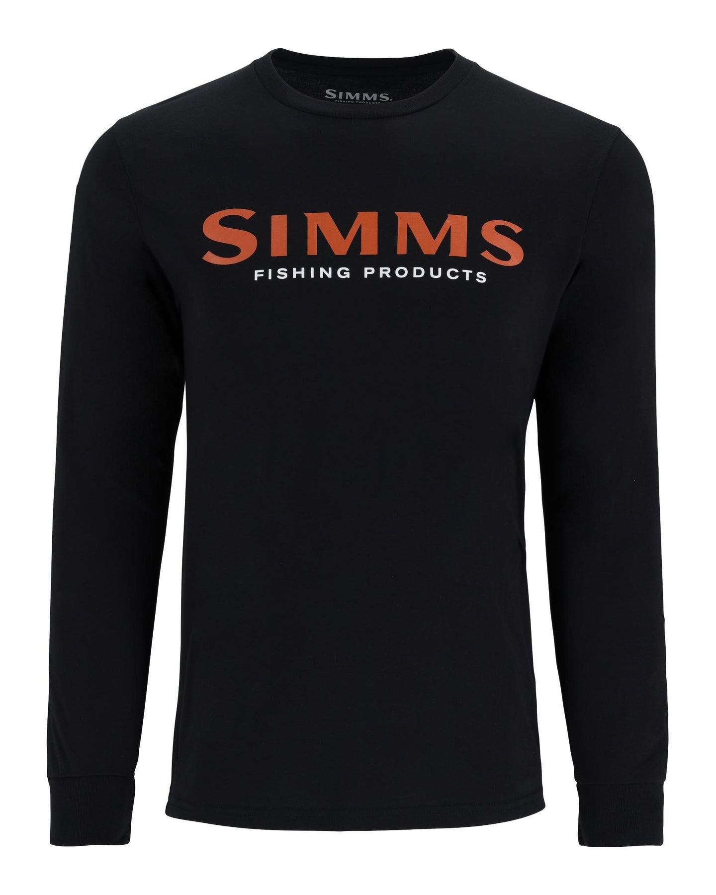 Simms-Logo-LS-T-Shirt Jet Black