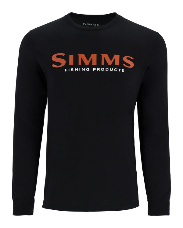 Simms-Logo-LS-T-Shirt Jet Black