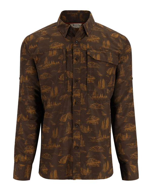 13645-1266-Guide-Shirt-Mannequin-F24-Front Hickory Mayfly Print