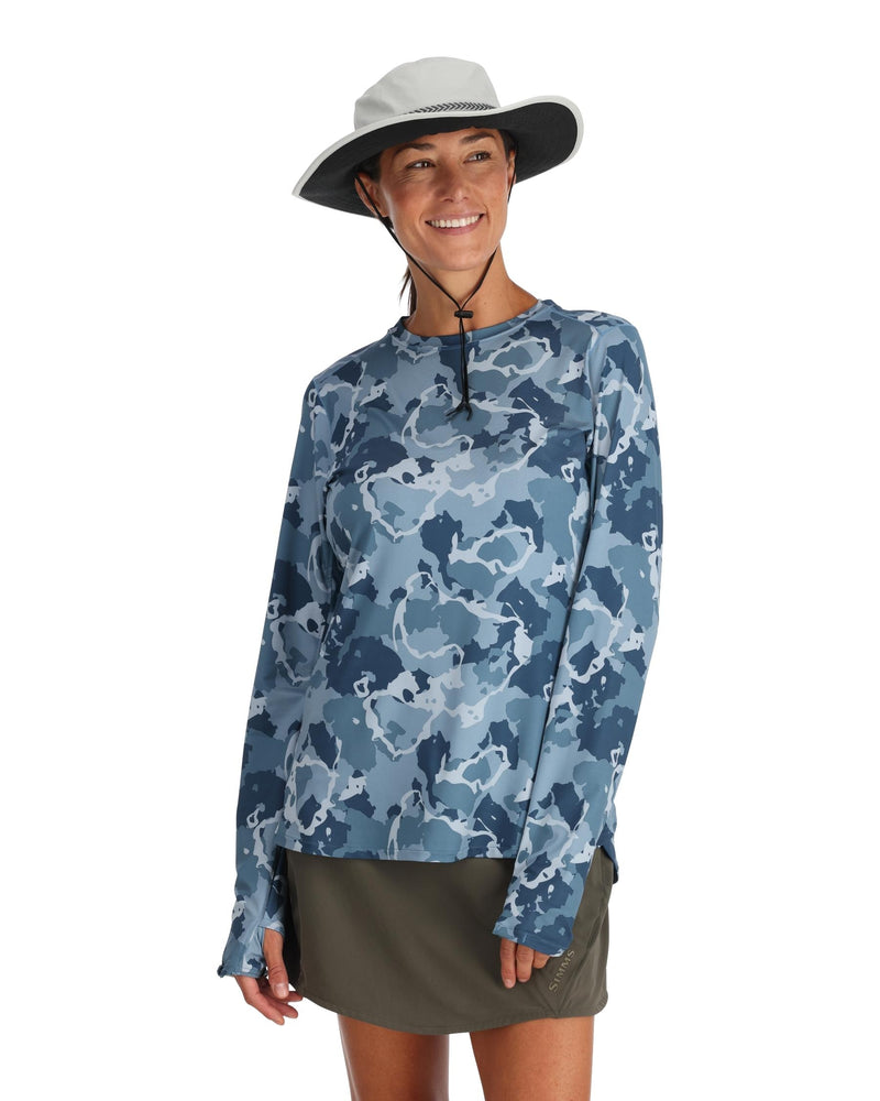 Women's Simms SolarFlex Long Sleeve T-Shirt Large Cornflower