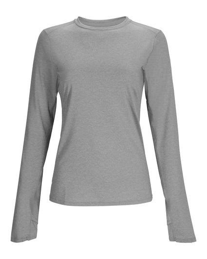 13670-1181-SolarFlex-Crew-Mannequin-S24-Front Cedar Heather