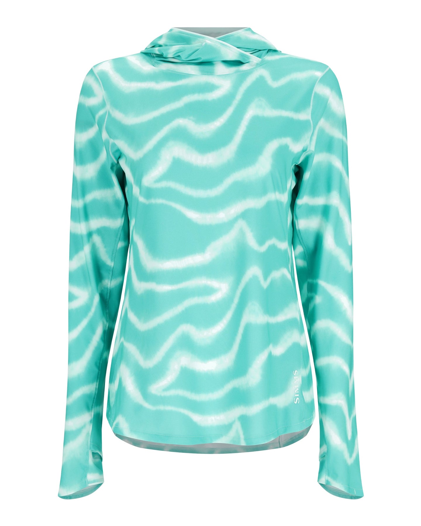 13671-1026-solar-flex-hoody-Mannequin-s23-front_42bfcccb-c986-4166-a800-ffe6bc9f337e Wave Print Gulf Blue