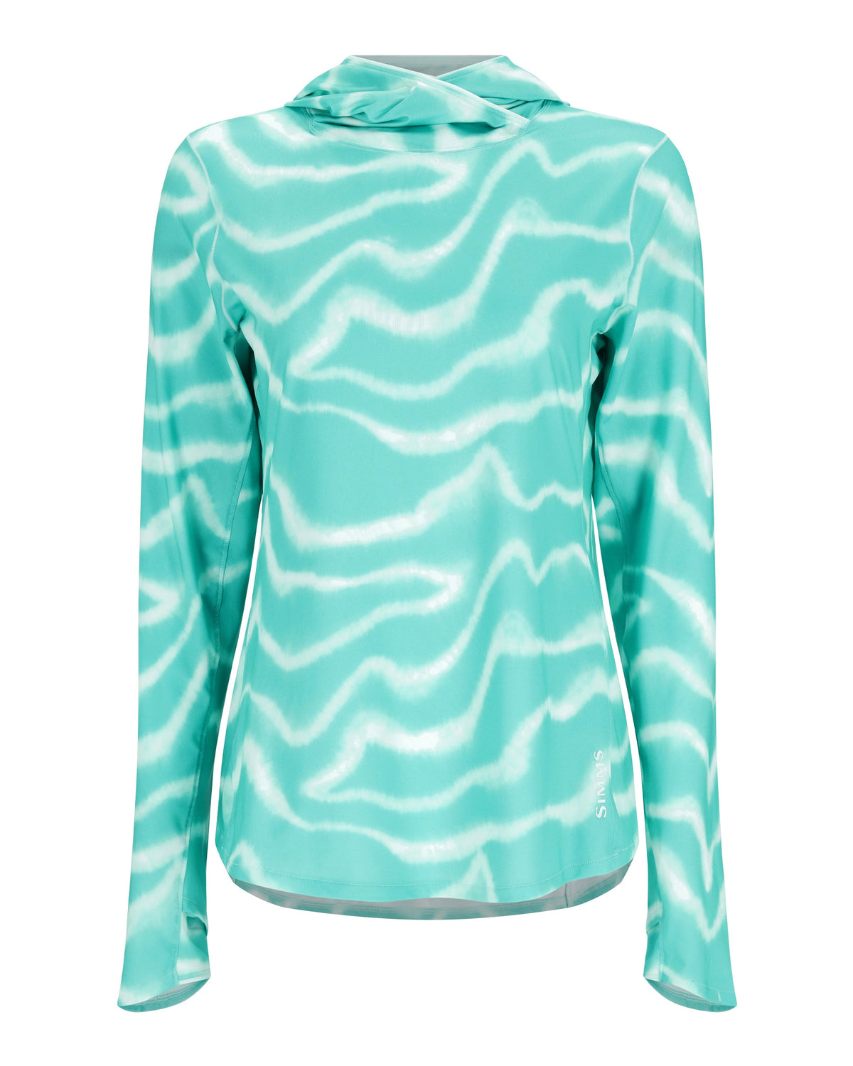 13671-1026-solar-flex-hoody-Mannequin-s23-front_42bfcccb-c986-4166-a800-ffe6bc9f337e Wave Print Gulf Blue