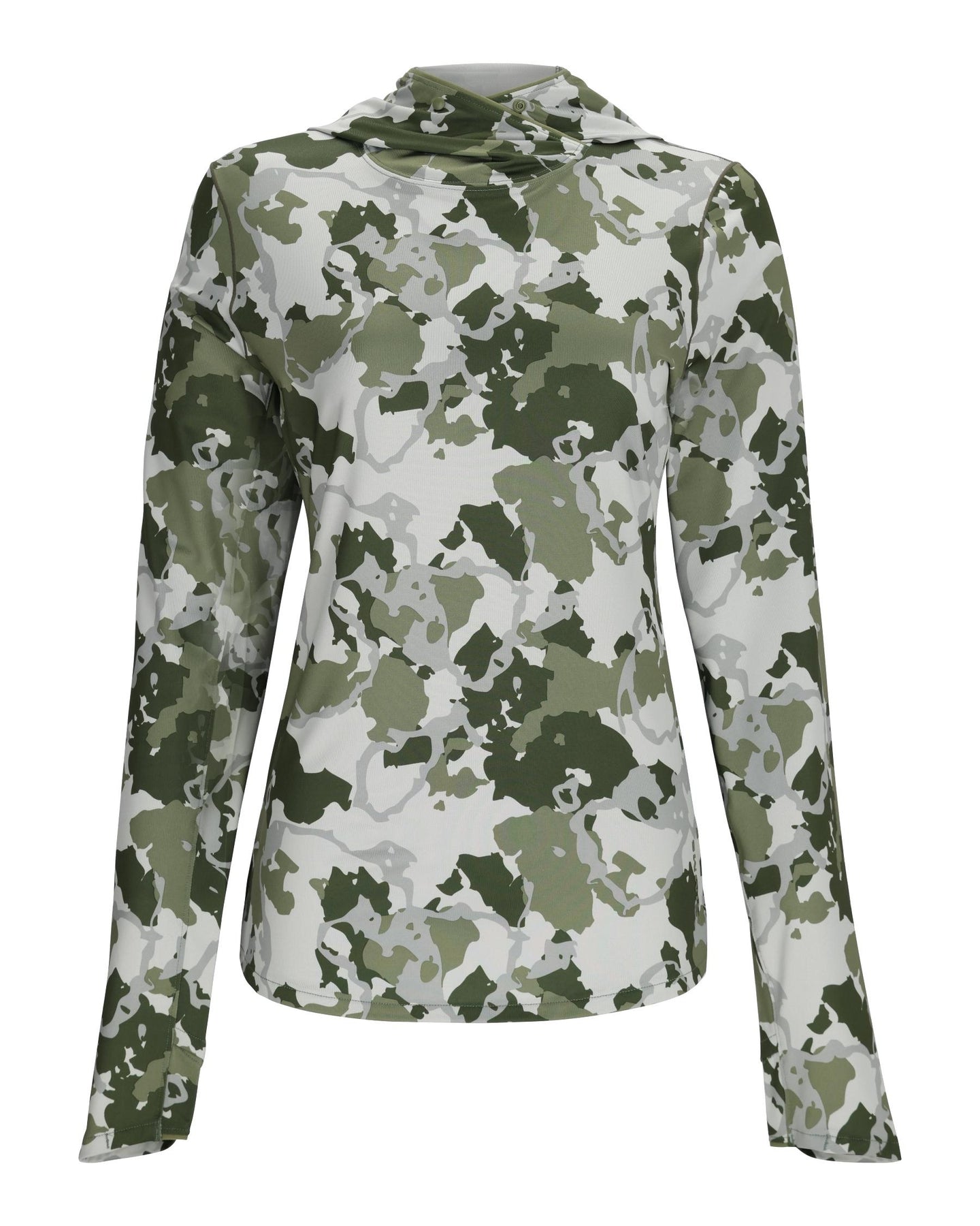 13671-1089-SolarFlex-Hoody-Mannequin-S24-Front Regiment Camo Clover