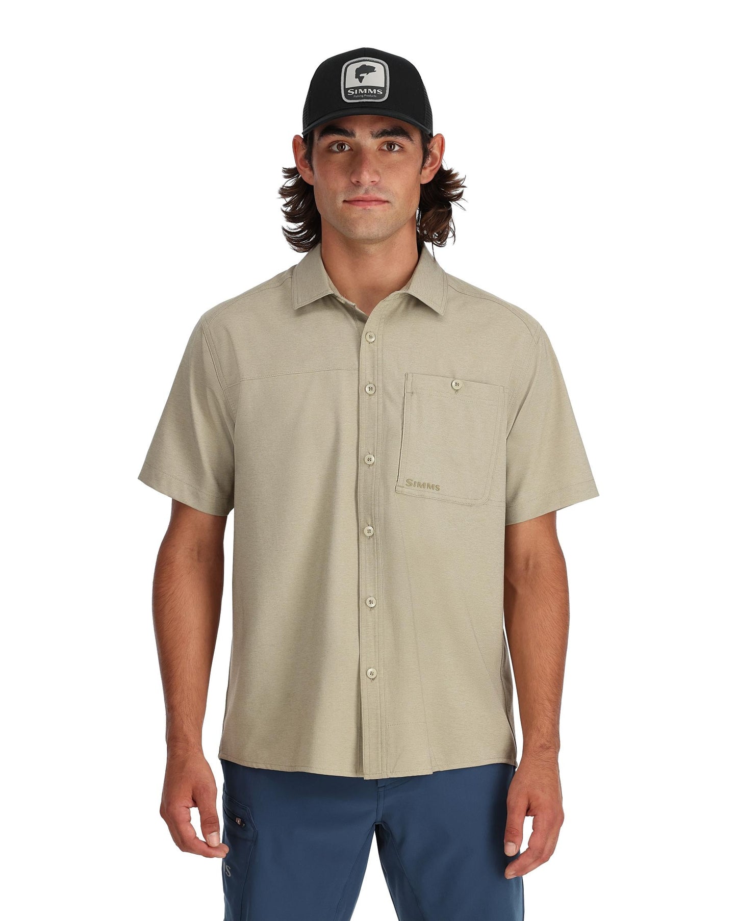 13760-160-Simms-Challenger-SS-Shirt-Model-S24-Front -rollover