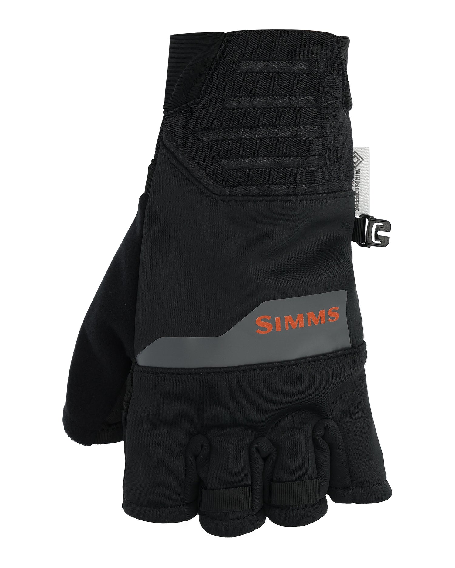 SIMMS WINDSTOPPER HALF-FINGER GLOVE small Black