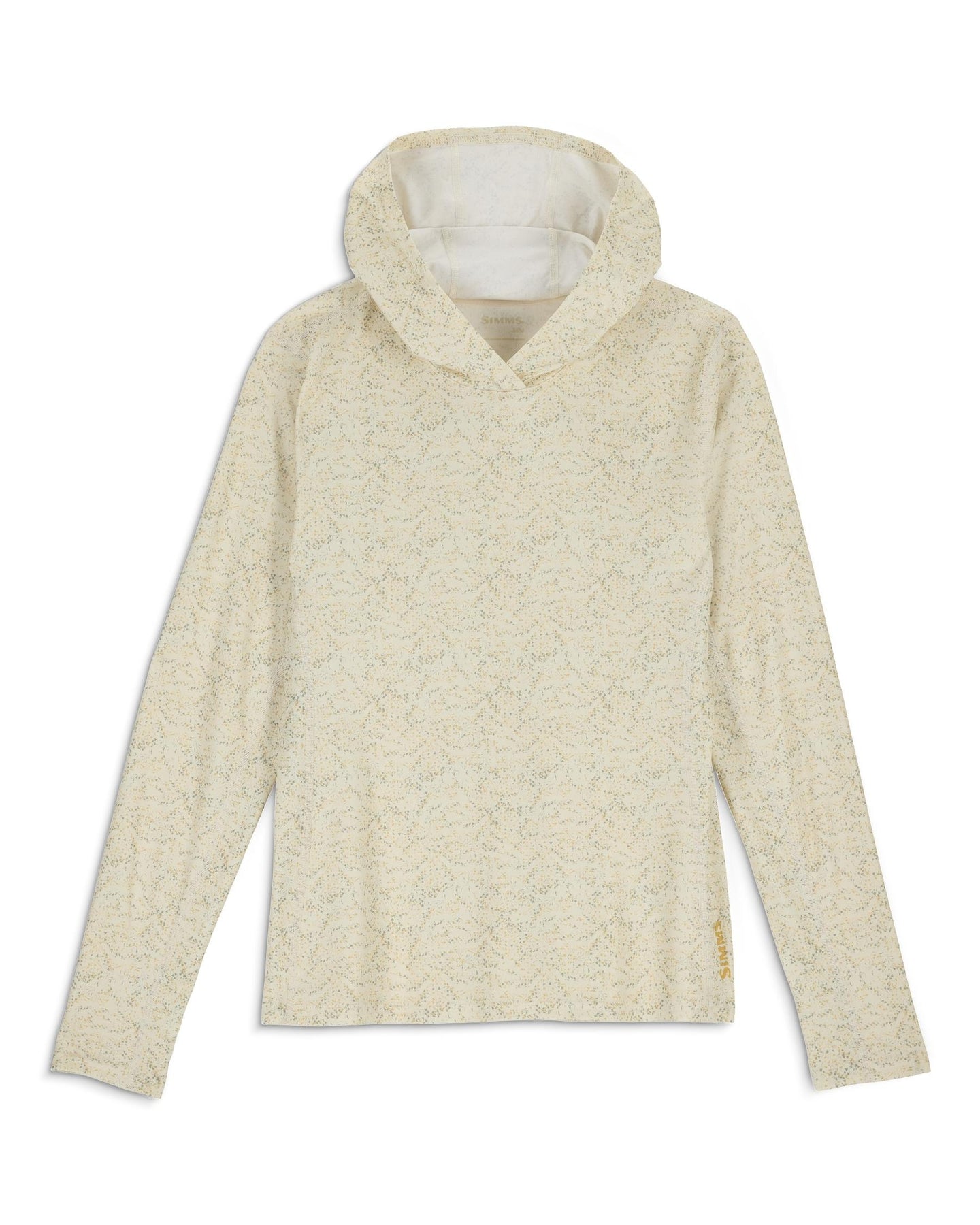 13927-1444-W-S-SIMMS-CHALLENGER-SOLAR-HOODY-Pinboard-S26-Front Geo Tallow