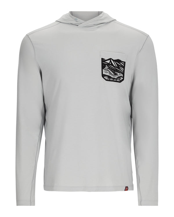 Simms Katafront Sweat à capuche pour homme - Hex Flo Carbone Simms Katafront Sweat à capuche pour homme - Hex Flo Carbone