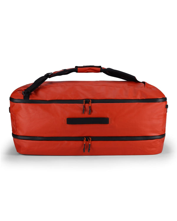 14009-800-Tailwind-80L-Duffel-Tabletop-F24-Front Simms Orange