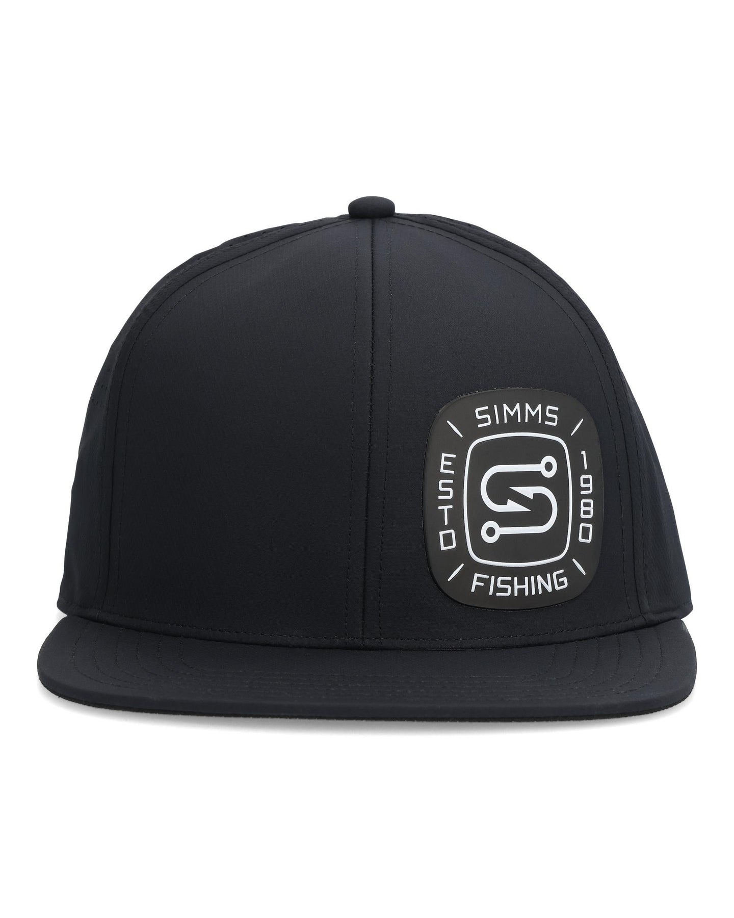 14040-001-Flatbill-Cap-Tabletop-S24-Front Black