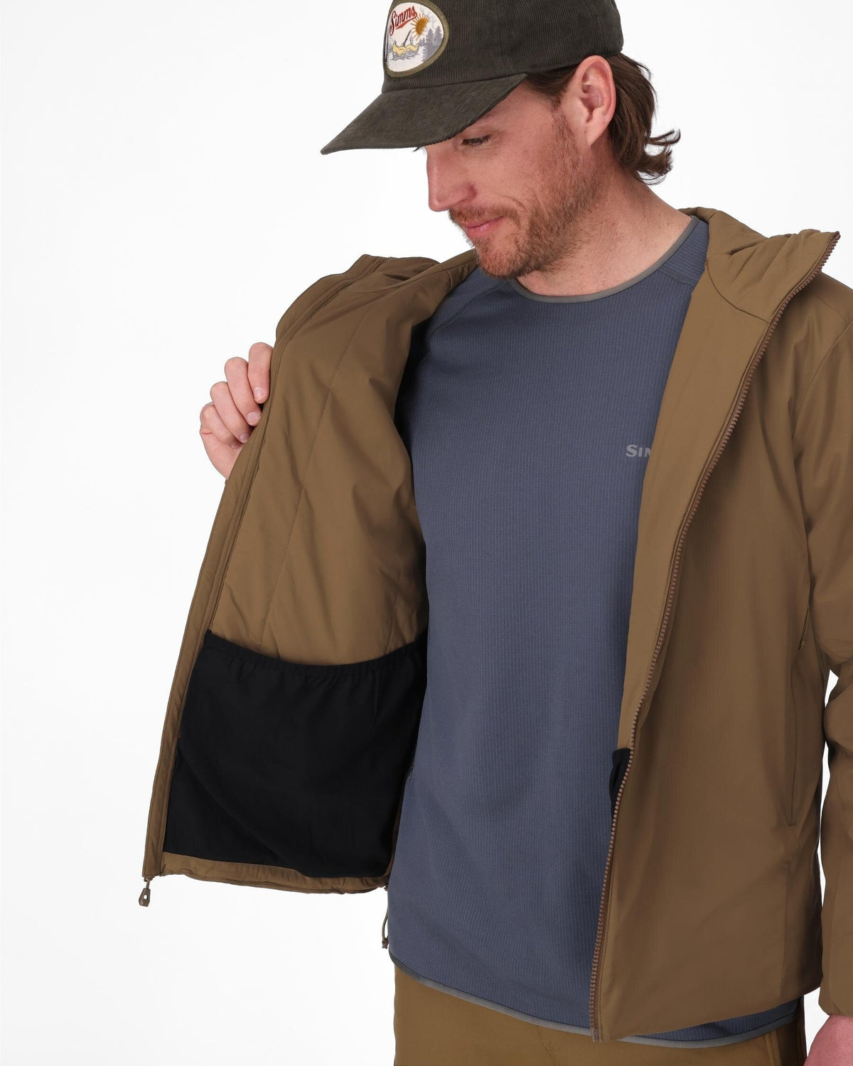 Men's Hooded Puffy Jacket - Midstream F25 | Simms Fishing