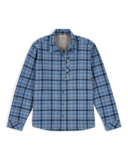 14049-1362-Ms-Coldweather-Shacket-Pinboard-F25-Front Schooner Plaid: Albacore