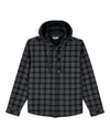 14050-1365-Ms-Coldweather-Hooded-Shacket-Pinboard-F25-Front Wakemup Plaid Black