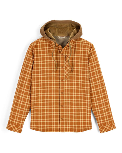 14050-1366-Ms-Coldweather-Hooded-Shacket-Pinboard-F25-Front Wakemup Plaid Stonefly