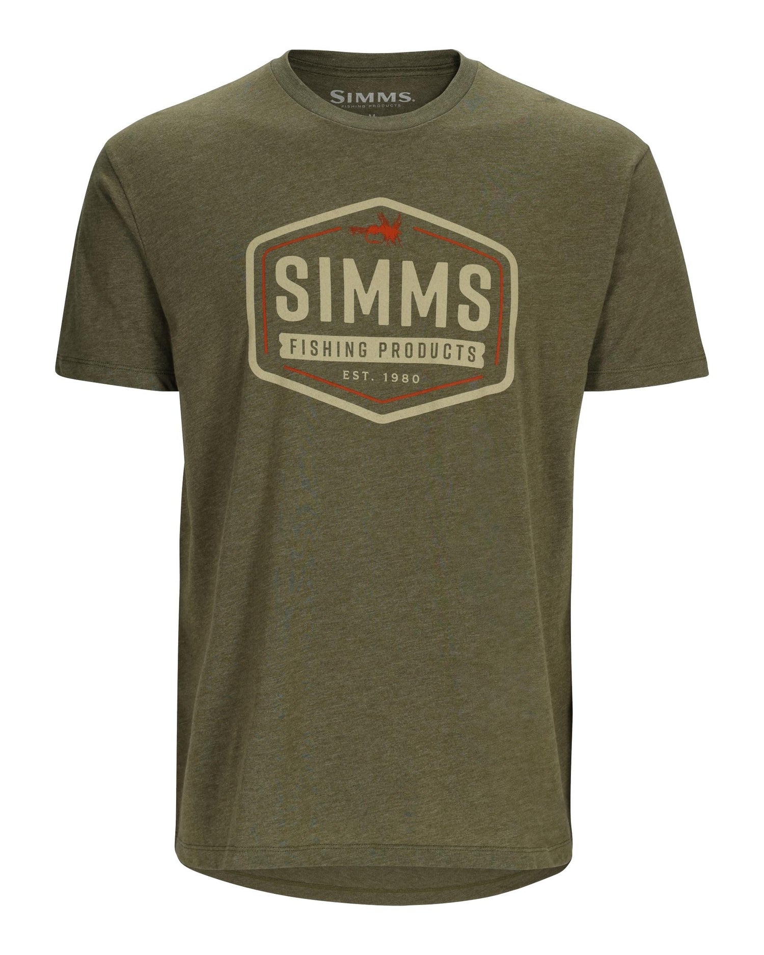 Simms Fly Patch T-Shirt Military Heather / M