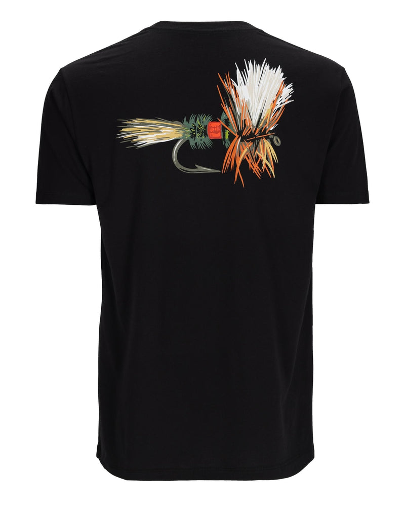 Simms Royal Wulff Fly T-Shirt Black / X-Large