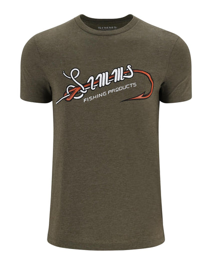 14102-914-Simms-Hook-Loop-T-Shirt-Mannequin-F24-Front Military Heather