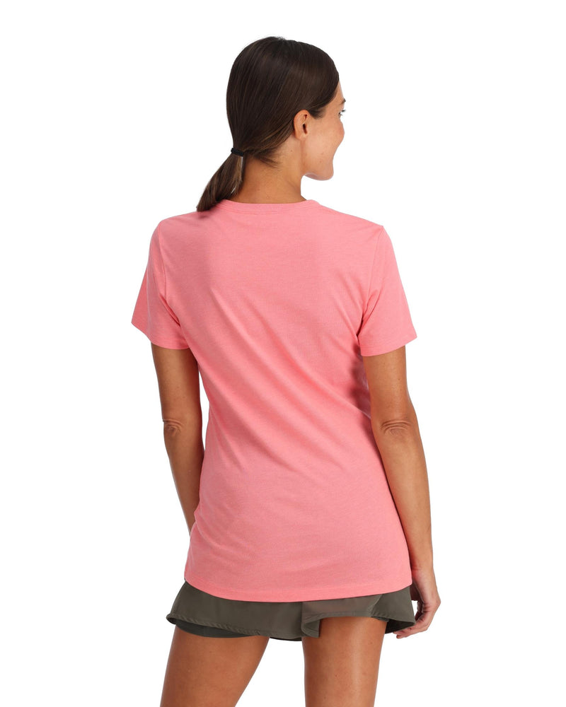Simms Women's Crew Logo T-Shirt Watermelon Heather / XL