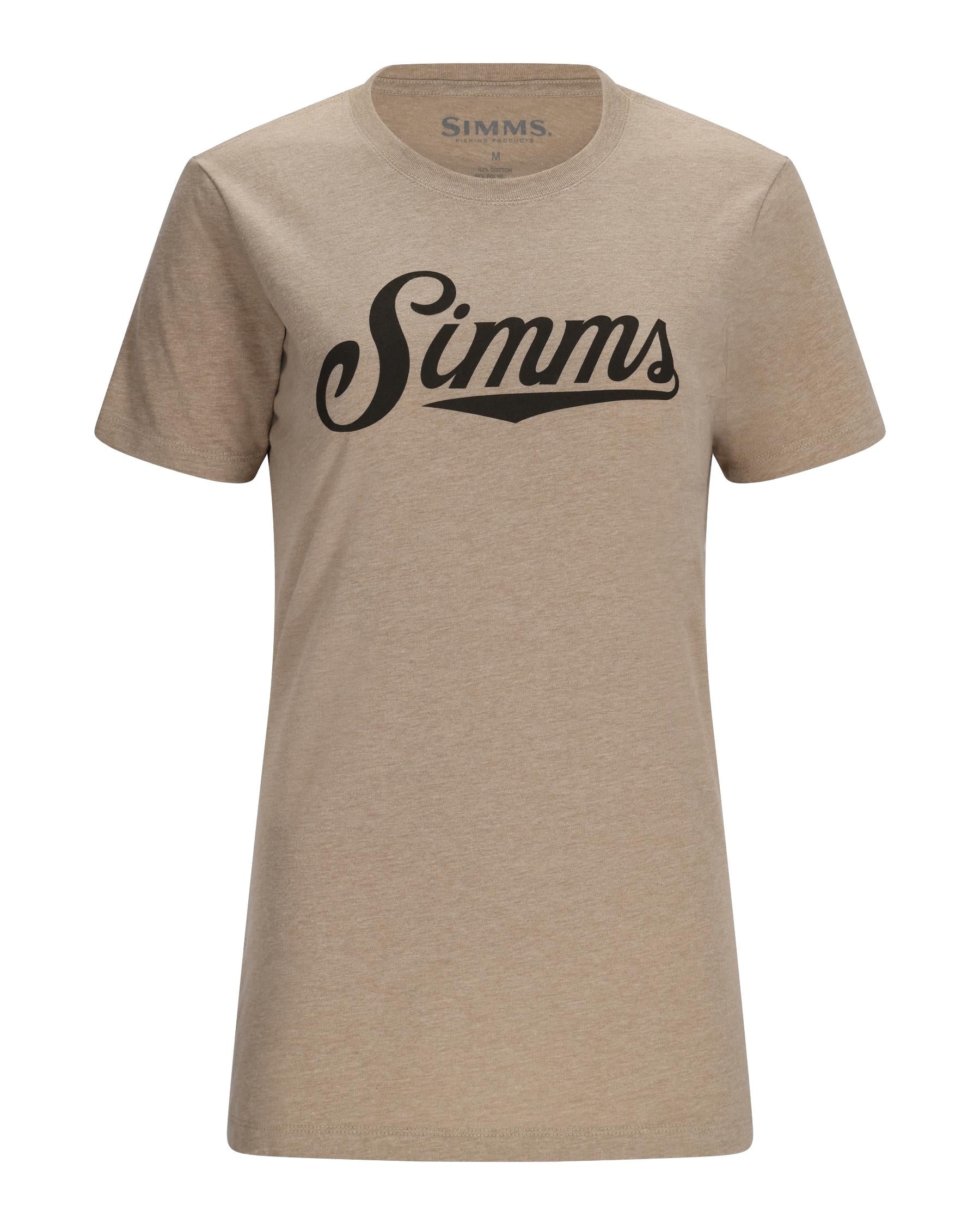 Simms Women's Crew Logo T-Shirt Oatmeal Heather / L