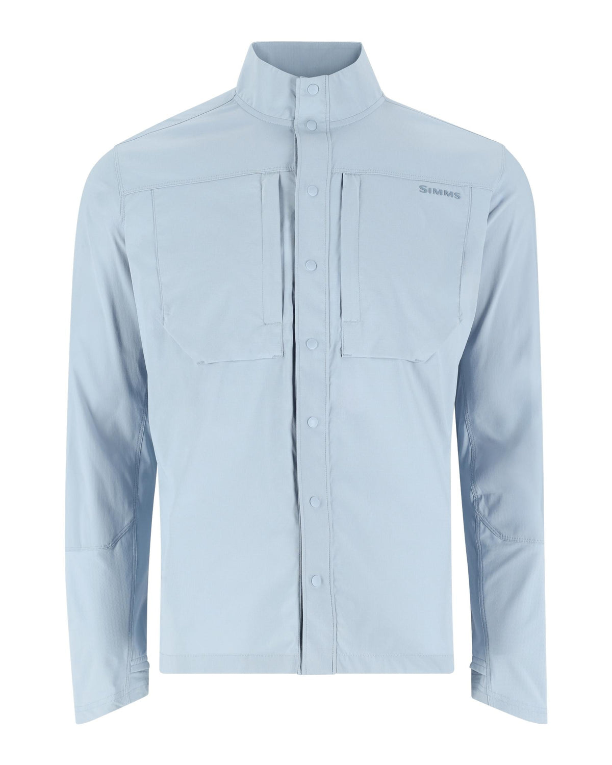 14112-881-Latitude-Bicomp-Shirt-Mannequin-S25-Front Steel Blue