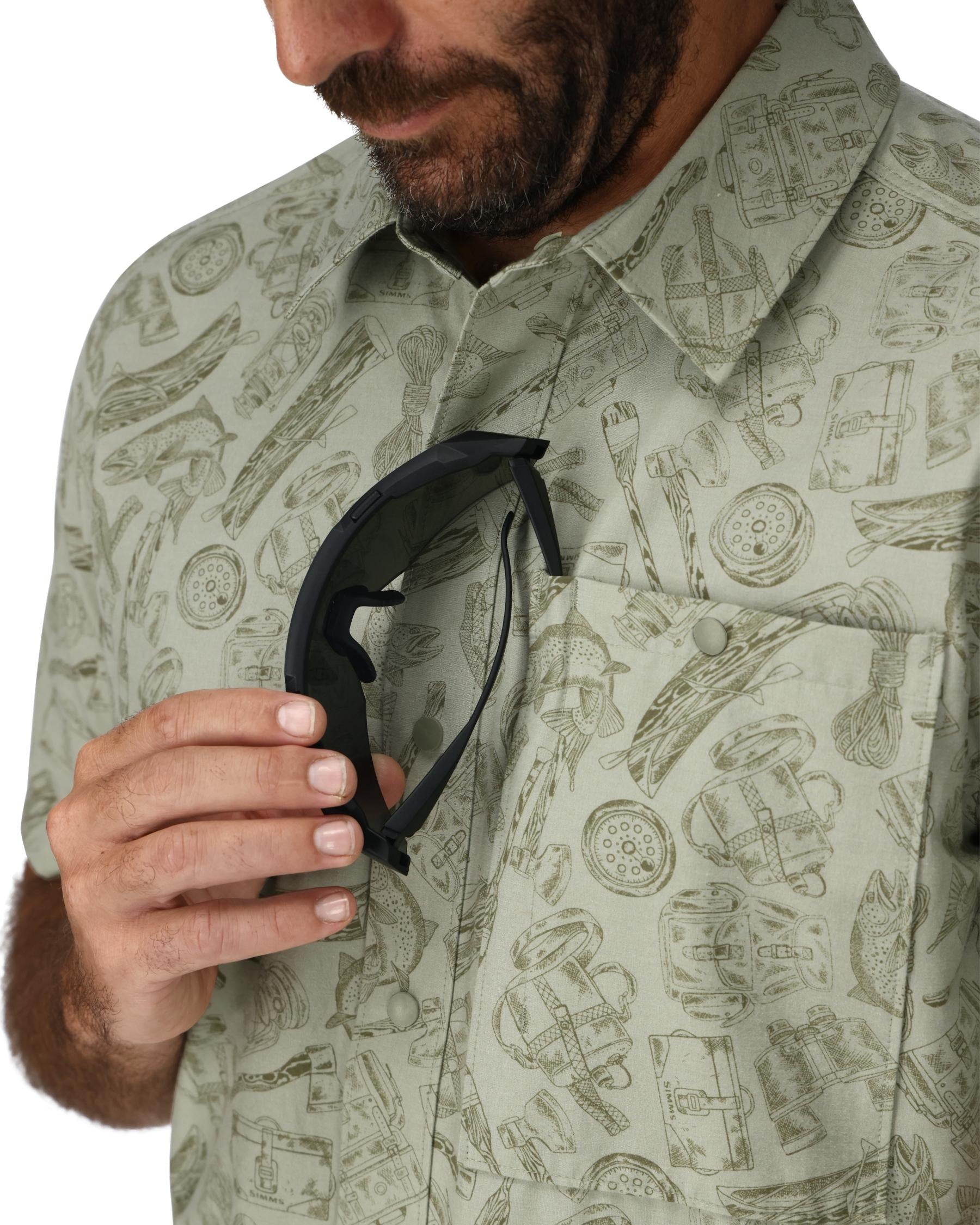 Simms M's Tailout SS Shirt トラウト柄サイズS 新品 Men's Tailout SS Shirt | Simms Fishing