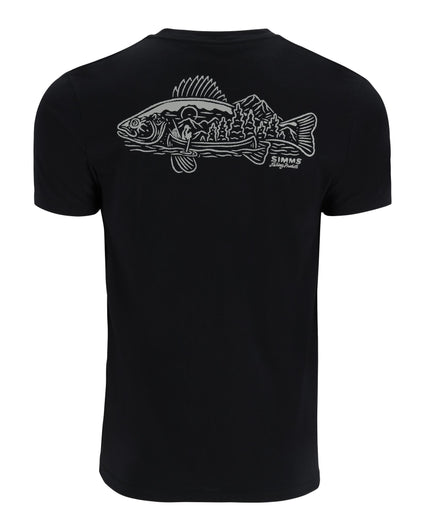 14138-001-Walleye-Scene-T-Shirt-Mannequin-F24-Back Black