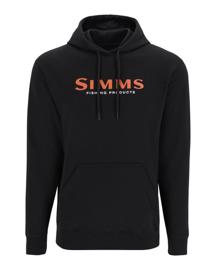unisex-simms-logo-hoody Black
