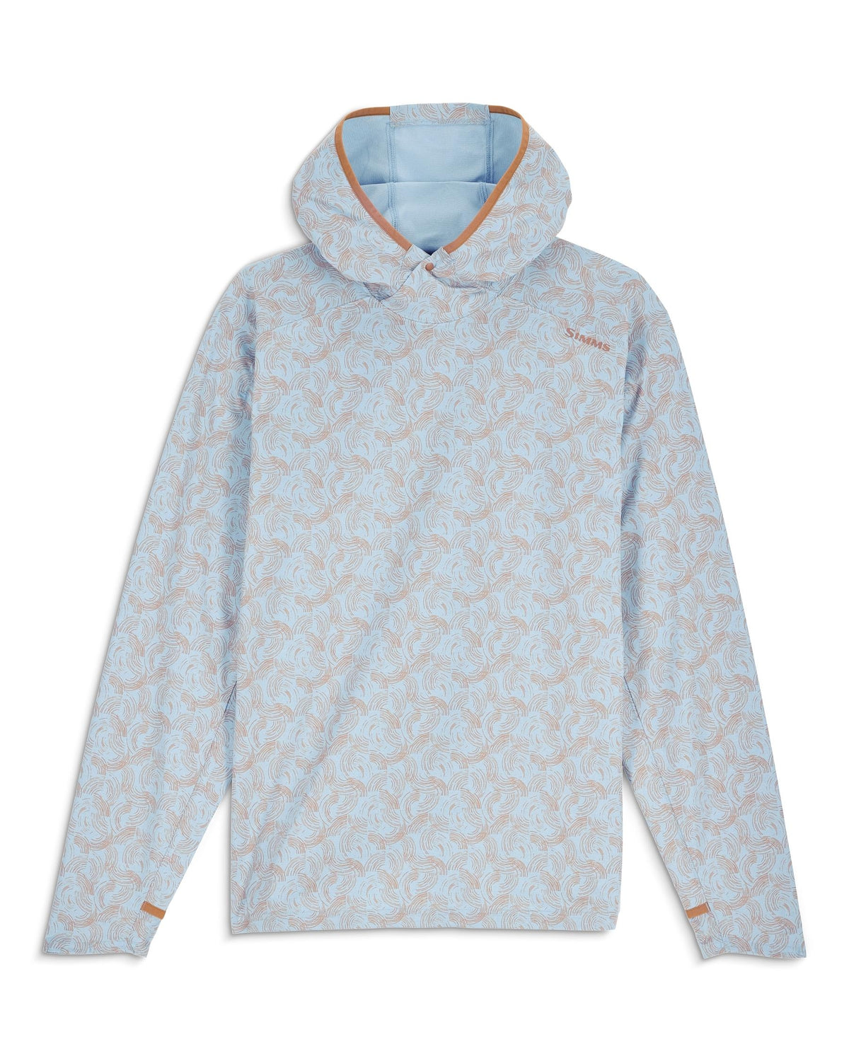 M's Solarflex Hoody Pinboard Front Half Moon Steel Blue