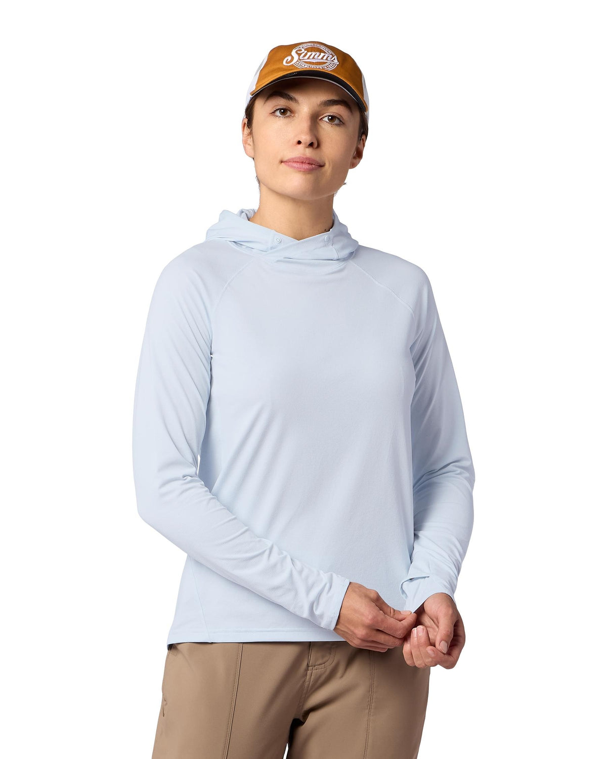 W's Solarflex Hoody Model Front 